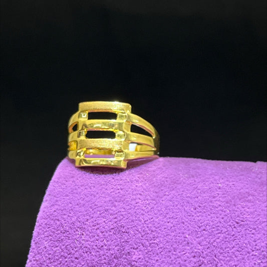 22 Ayar Altın Yüzük Kaburga Modern Tasarım 5.14gr 22 Numara - Y01019 - alternatif görsel