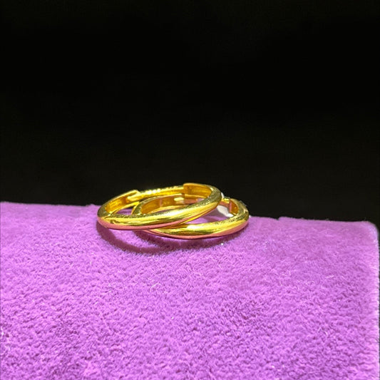 22 Ayar Altın Küpe Modern Tasarım 2.66gr Kadın - K00963 - alternatif görsel