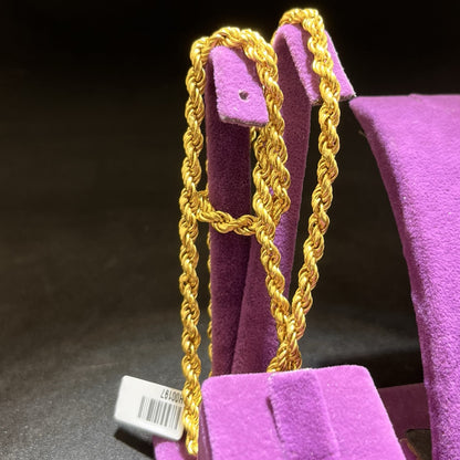 22 Ayar Altın Halat Modern Tasarım 13.34gr 60 CM Kadın - H00197