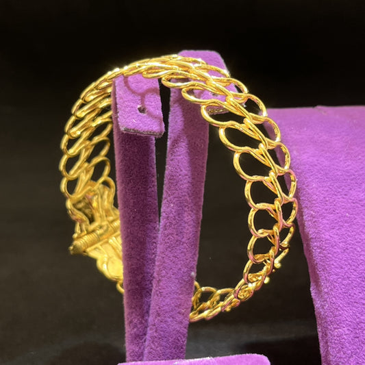 22 Ayar Altın Bilezik Maraş Burması El İşi 35.45gr Kadın - BZ01208 - alternatif görsel