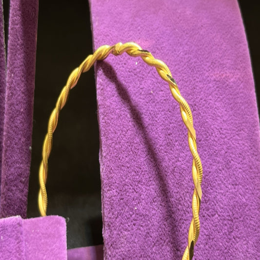 22 Ayar Altın Bilezik Kıvırcık Modern Tasarım 25.05gr Kadın - BZ01198 - alternatif görsel