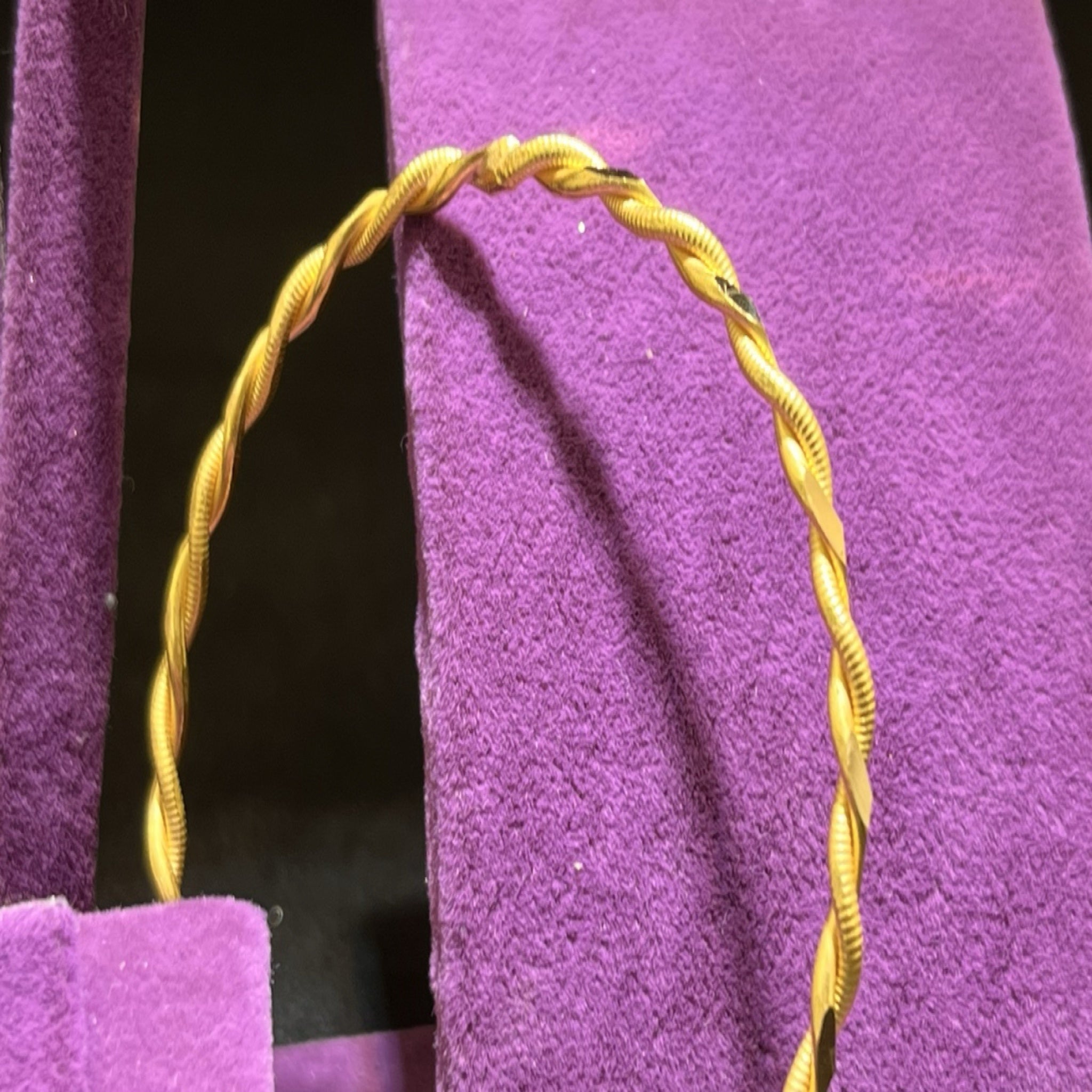 22 Ayar Altın Bilezik Kıvırcık Tasarım 18.04gr Kadın - BZ01195