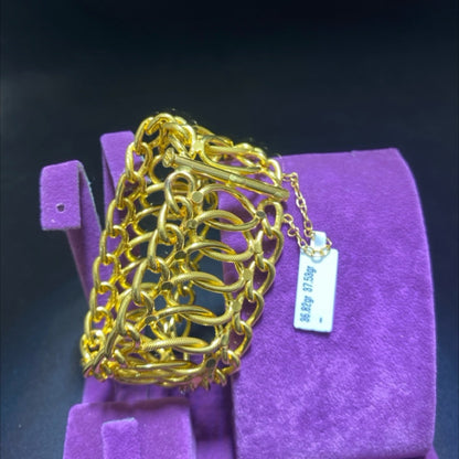 22 Ayar Altın Fidan Bileklik Özel Tasarım 36.82gr Hediye - B00961