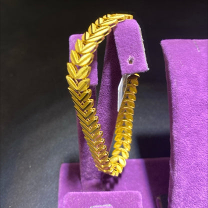 22 Ayar Altın Bileklik Başak Serisi 12.81gr 18 CM Kadın - B00964