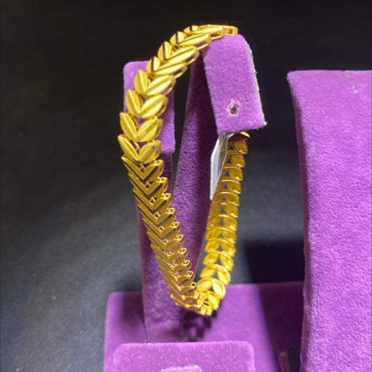 22 Ayar Altın Bileklik Başak Serisi 12.81gr 18 CM Kadın - B00964 - alternatif görsel