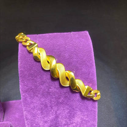 22 Ayar Altın Bileklik Paksoy Modern Tasarım 12.92gr 19 CM Kadın - B00963