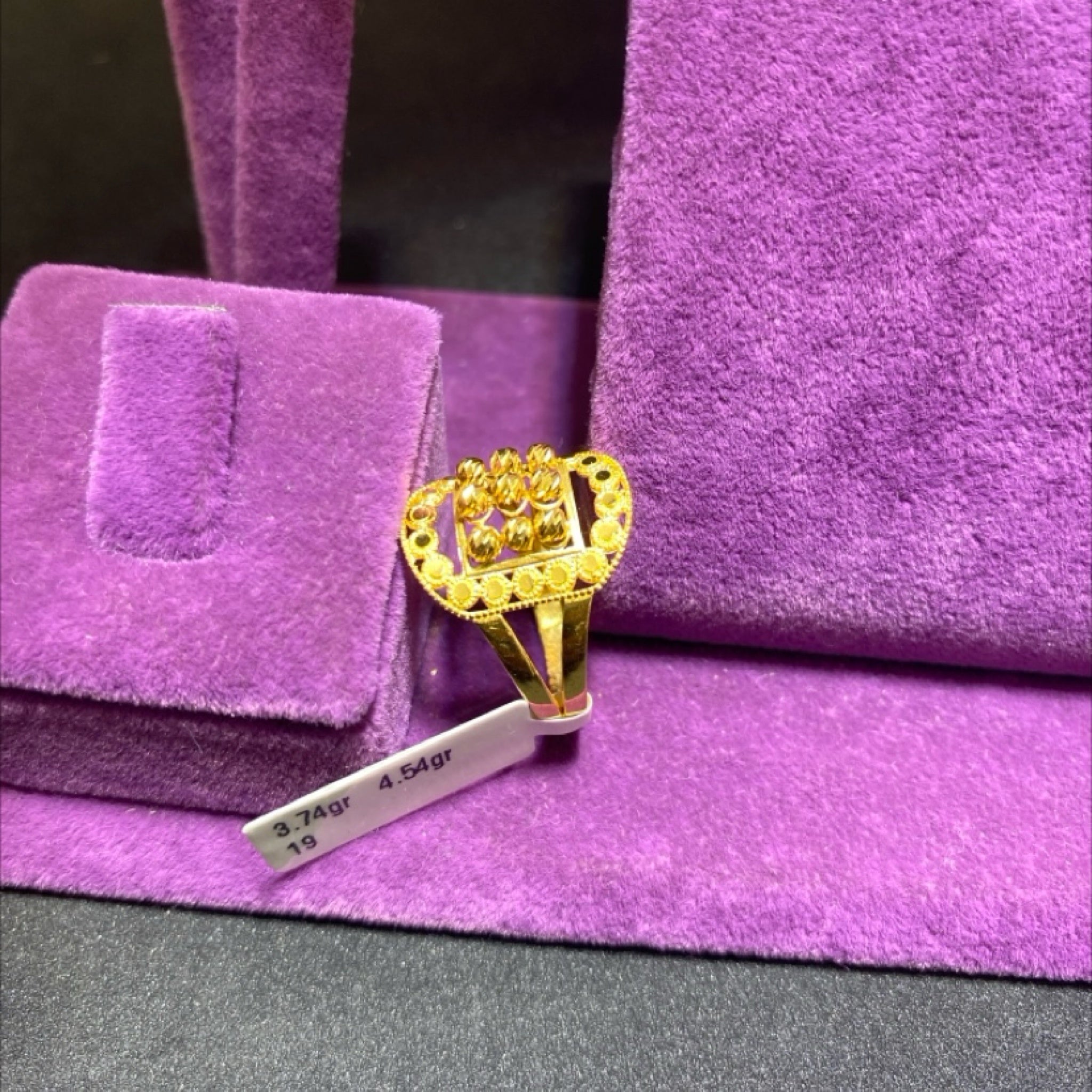 22 Ayar Altın Yüzük Dorika Özel Tasarım 3.74gr 19 Numara Hediye - Y01024