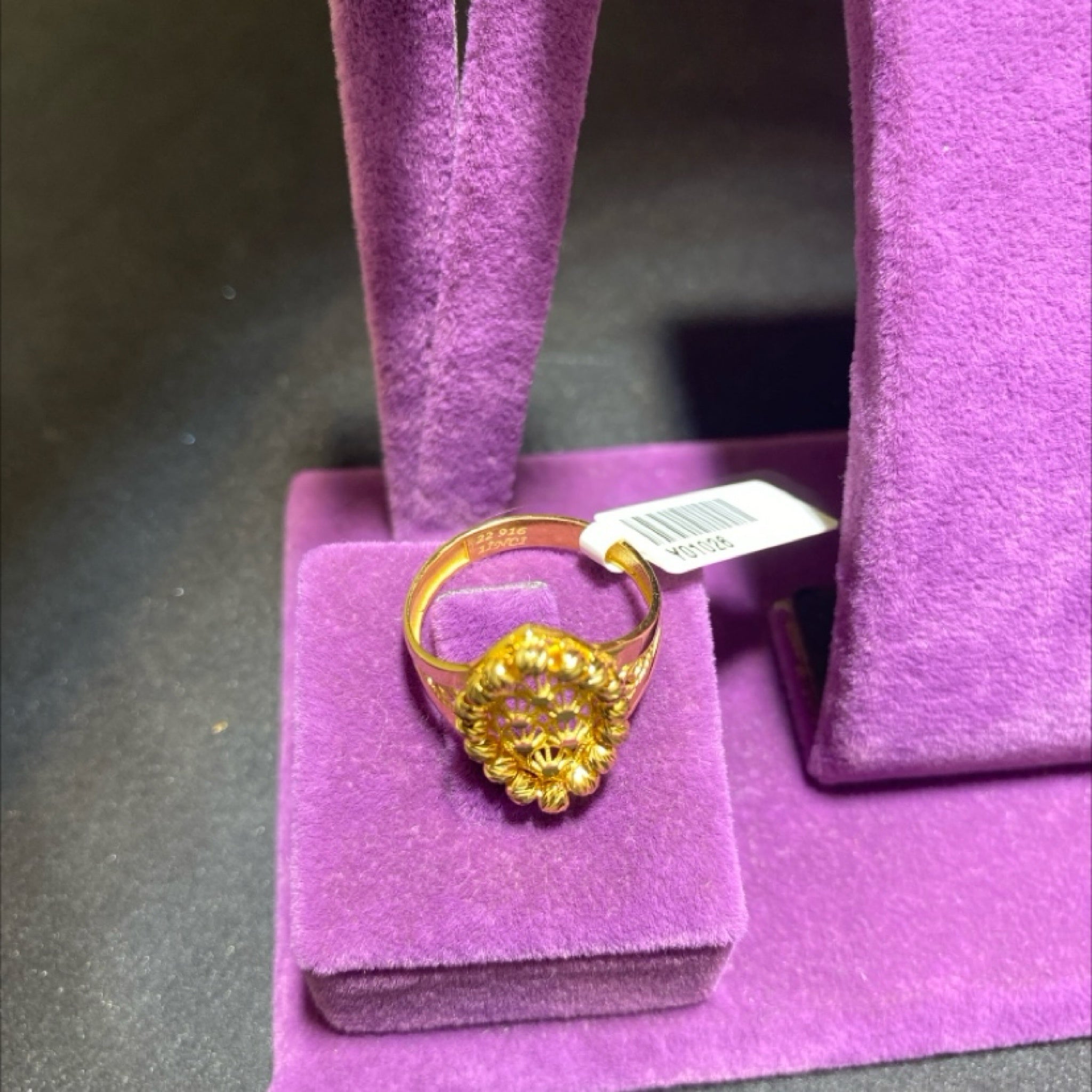 22 Ayar Altın Yüzük Dorikalı Başak Serisi 3.64gr Hediye - Y01026