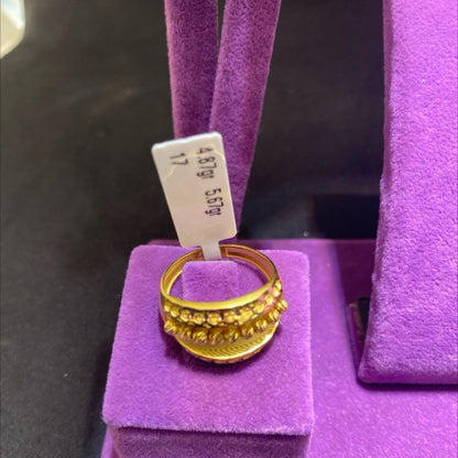 22 Ayar Altın Yüzük Dorikalı Modern Tasarım 4.87gr 17 Numara - Y01027