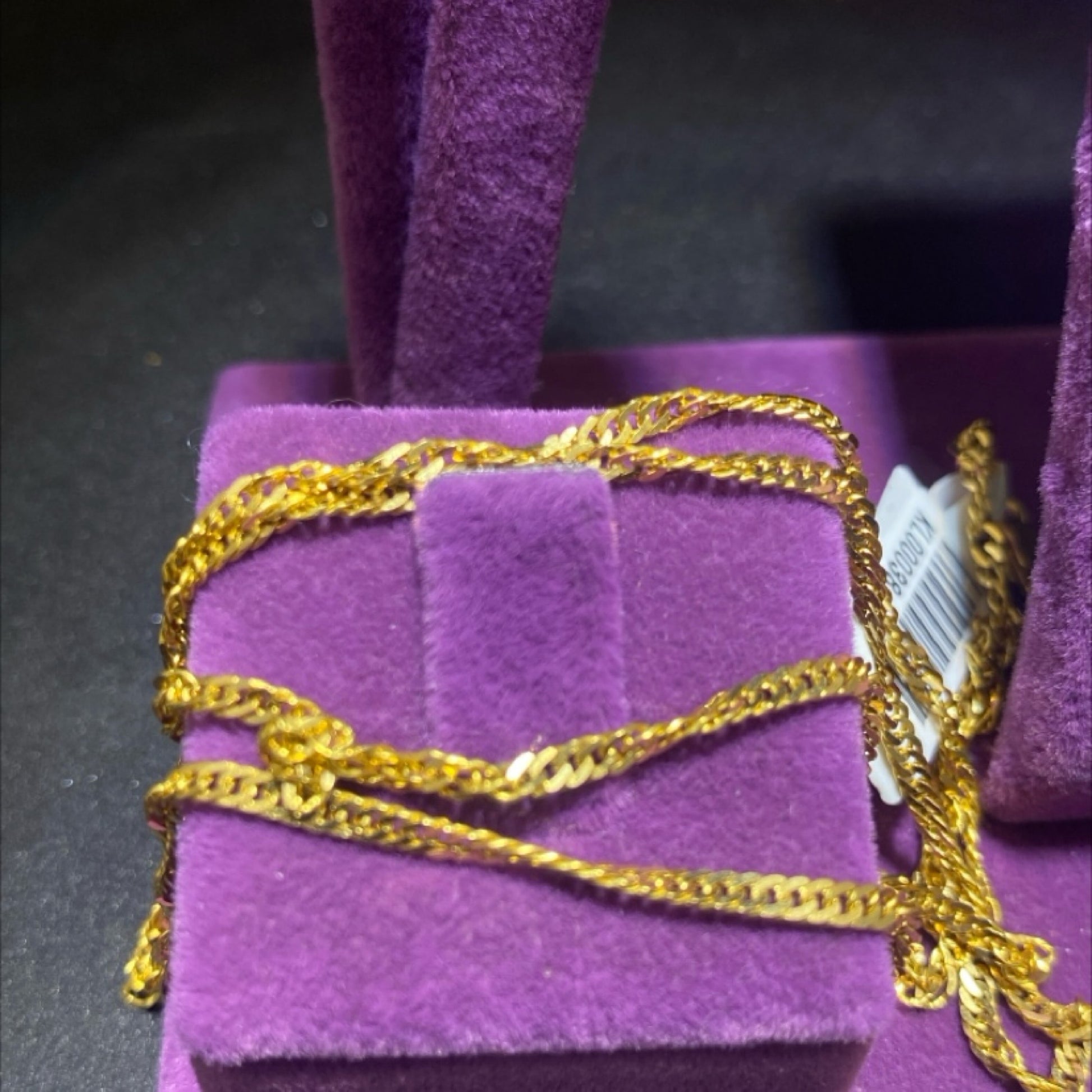 22 Ayar Altın Kolye Singapur Modern Tasarım 7.61gr Kadın - KL00038