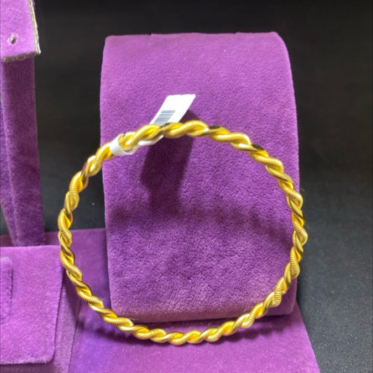 22 Ayar Altın Bilezik Kıvırcık Tasarım 26.36gr Kadın - BZ01217 - alternatif görsel