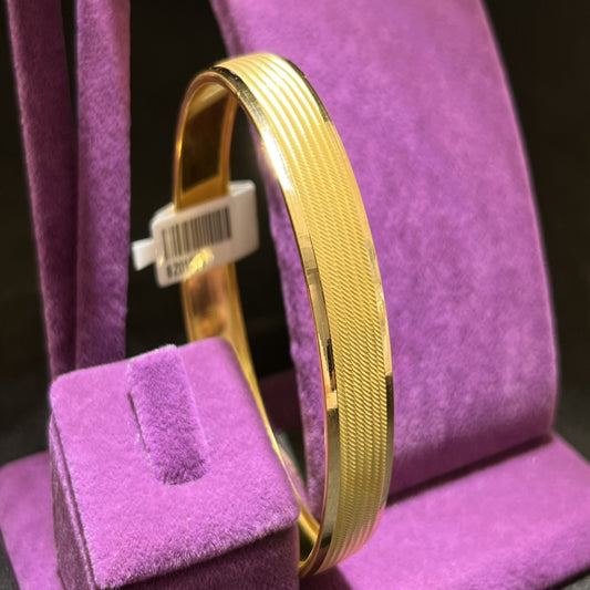 22 Ayar Altın Bilezik Hasırlı Modern Tasarım 10.25gr Kadın - BZ01220 - alternatif görsel