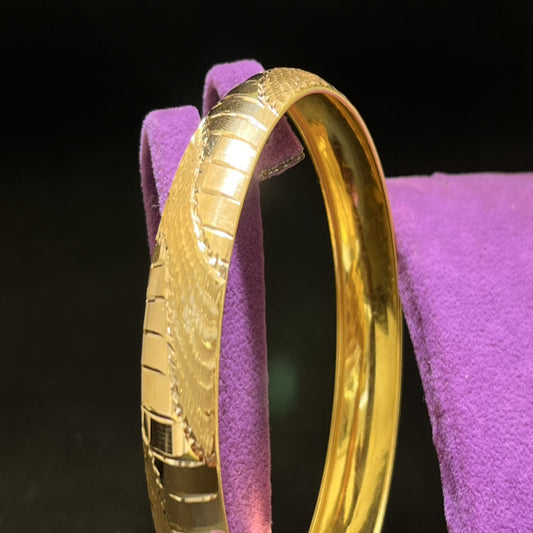 22 Ayar Altın Bilezik Yılan Desenli Özel Tasarım 14.93gr Kadın - BZ01250 - alternatif görsel