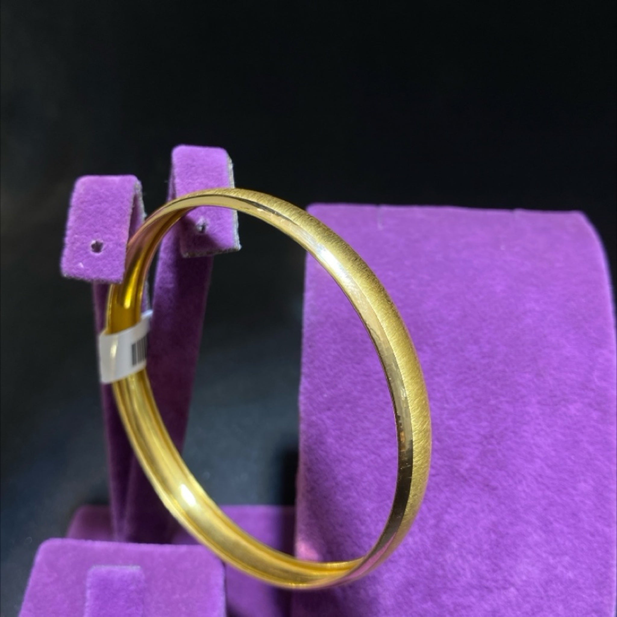 22 Ayar Altın Bilezik Kumlu Şarnel Tasarım 8.27gr Kadın - BZ01266