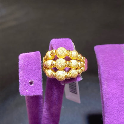 22 Ayar Altın Yüzük Dorika Modern Tasarım 6.41gr 17 Numara Kadın - Y01036