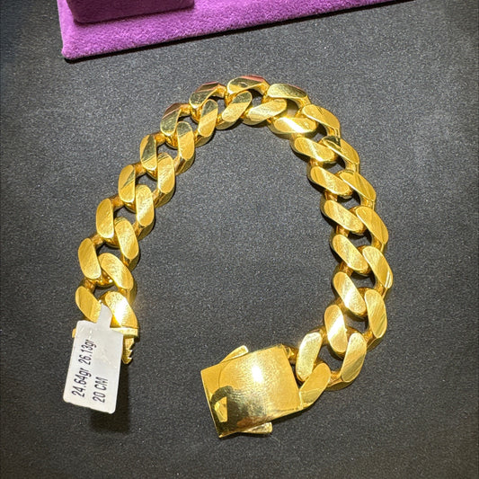 22 Ayar Altın Bileklik Paksoy Modern Tasarım 24.64gr 20 CM Kadın - B00971 - alternatif görsel