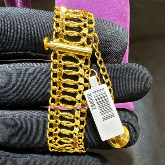 22 Ayar Altın Bileklik Fidan Tasarım 12.16gr Kadın - B00992 - alternatif görsel