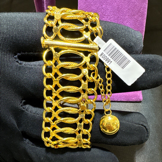 22 Ayar Altın Bileklik Fidan Özel Tasarım 22.14gr Kadın - B00991 - alternatif görsel