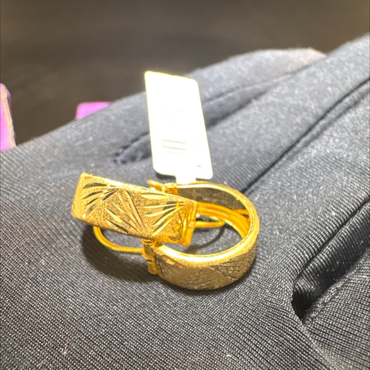 22 Ayar Altın Küpe Maraş Halkası Özel Tasarım 3.18gr Kadın - K00991 - alternatif görsel