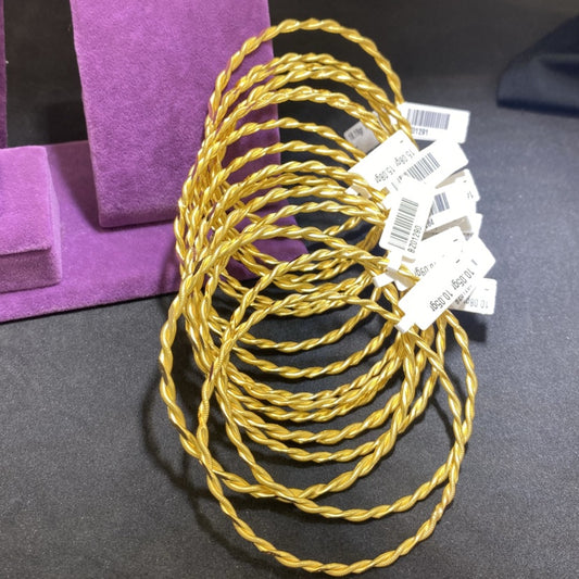 22 Ayar Altın Kıvırcık Bilezik Özel Tasarım 18.09gr Kadın - BZ01285 - alternatif görsel