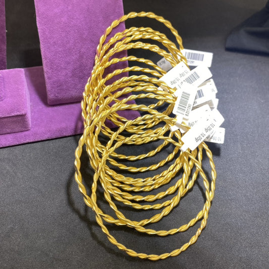 22 Ayar Altın Kıvırcık Bilezik Özel Tasarım 12.02gr Kadın - BZ01289 - alternatif görsel