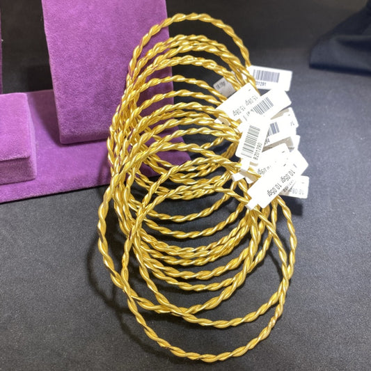 22 Ayar Altın Kıvırcık Bilezik Özel Tasarım 15.08gr Kadın - BZ01296 - alternatif görsel