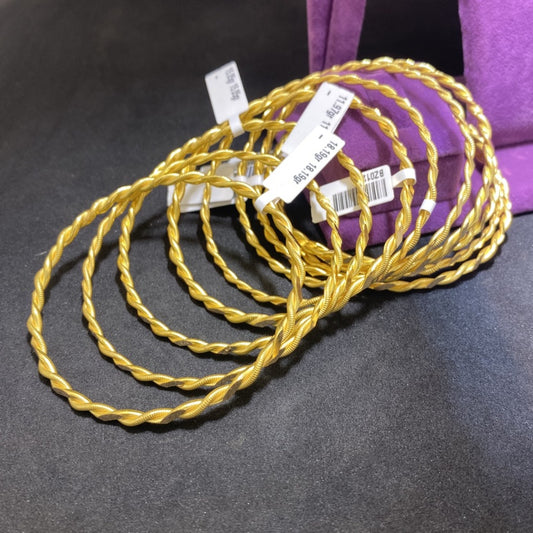 22 Ayar Altın Kıvırcık Bilezik Özel Tasarım 9.94gr Kadın - BZ01294 - alternatif görsel