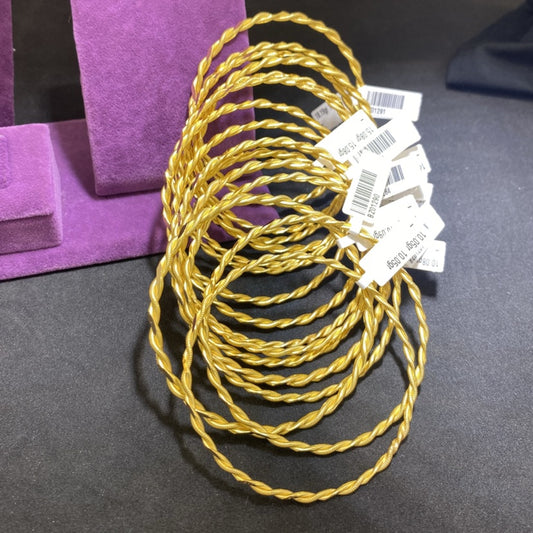 22 Ayar Altın Bilezik Kıvırcık El İşi 10.05gr Kadın - BZ01282 - alternatif görsel