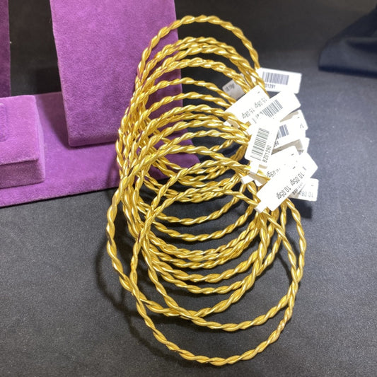 22 Ayar Altın Kıvırcık Bilezik Özel Tasarım 18.02gr Kadın - BZ01284 - alternatif görsel