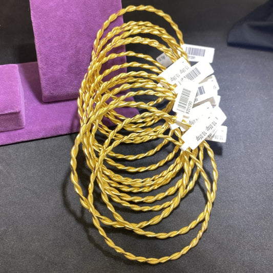 22 Ayar Altın Kıvırcık Bilezik Özel Tasarım 10.08gr Kadın - BZ01298 - alternatif görsel