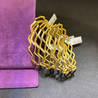 22 Ayar Altın Bilezik Zigzag Özel Tasarım 12.01gr Kadın - BZ01281