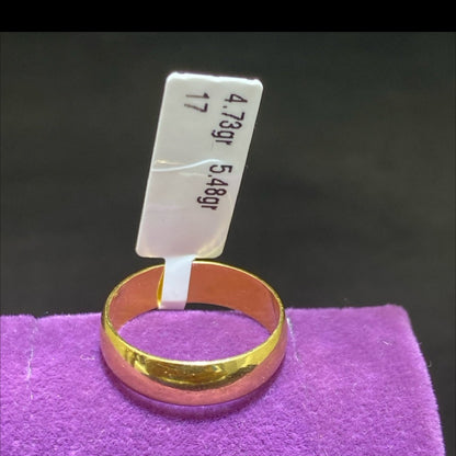 22 Ayar Altın Alyans Düz Cilalı Modern Tasarım 4.73gr 17 Numara Paksoy Hediye - AL00858