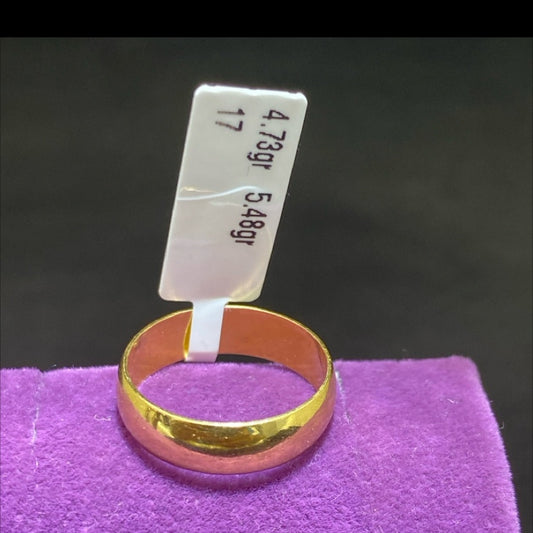 22 Ayar Altın Alyans Düz Cilalı Modern Tasarım 4.73gr 17 Numara Paksoy Hediye - AL00858 - alternatif görsel