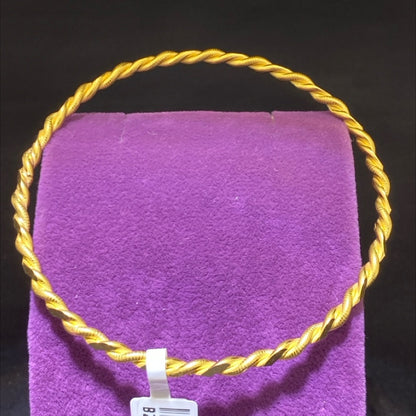 22 Ayar Altın Bilezik Kıvırcık Özel Tasarım 15.08gr Paksoy Kuyumculuk Kadın Hediye - BZ01314