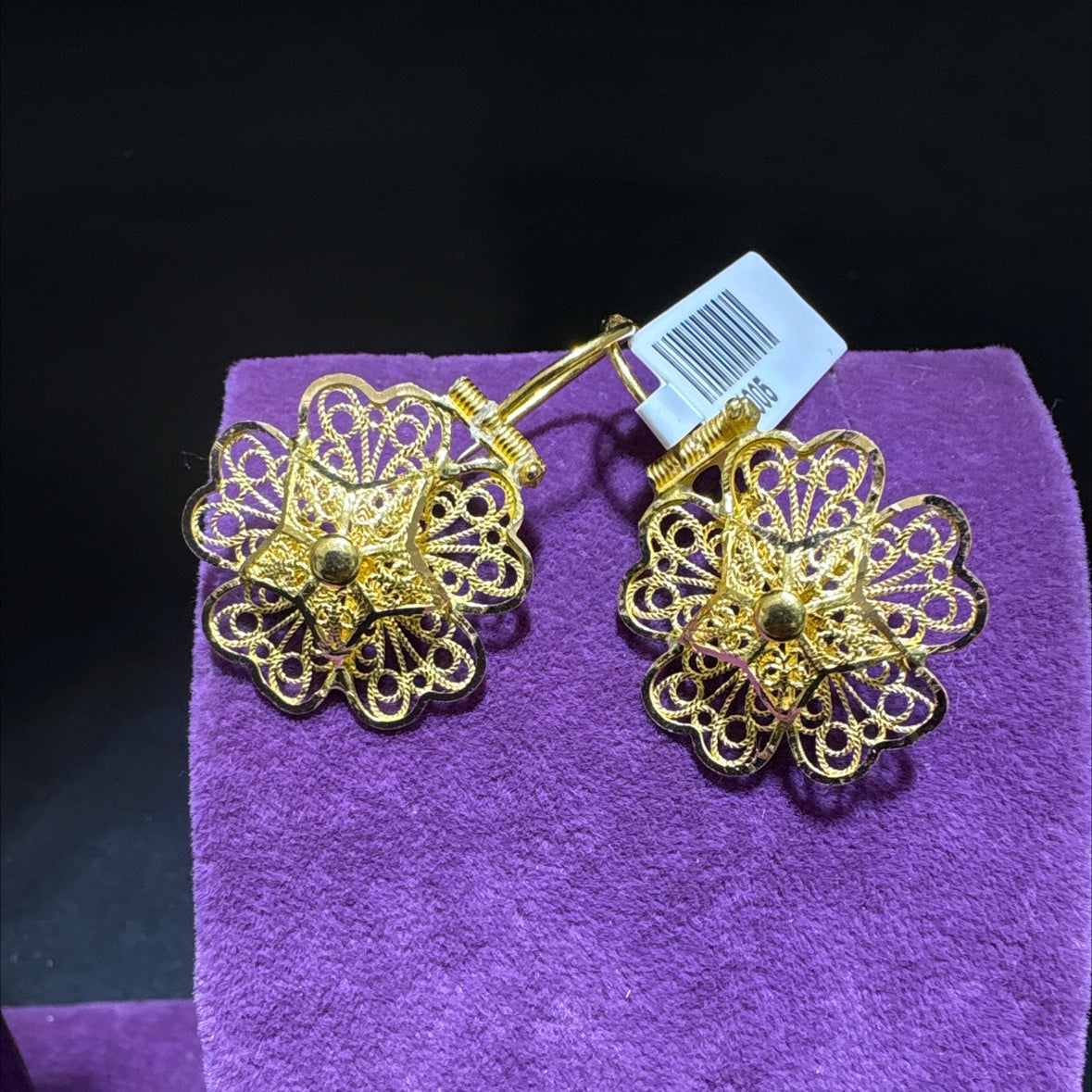 22 Ayar Altın Küpe Gül Model 4.84gr Kadın Özel Tasarım Paksoy Kuyumculuk - K01005