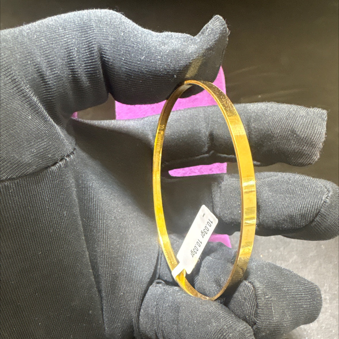 22 Ayar Altın Bilezik Paksoy Kuyumculuk Özel Tasarım 10.03gr Hediye Kadın - BZ01327