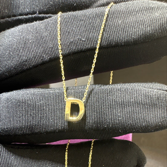 14 Ayar Altın Kolye D Harfi Özel Tasarım 1.28gr Kadın Hediye Paksoy - KL00058 - alternatif görsel