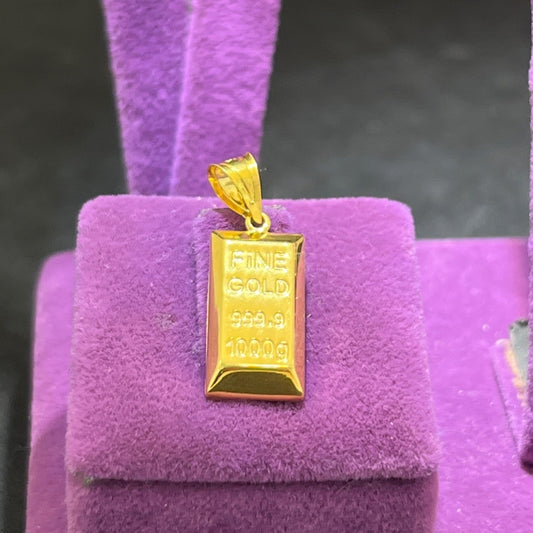 22 Ayar Altın Kolye Ucu Parlak Modern Tasarım 1.58gr Paksoy Kuyumculuk Hediye - C00326 - alternatif görsel