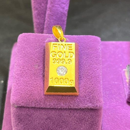 22 Ayar Altın Kolye Ucu Paksoy Parlak Özel Tasarım 4.58gr Hediye Kadın - C00322 - alternatif görsel