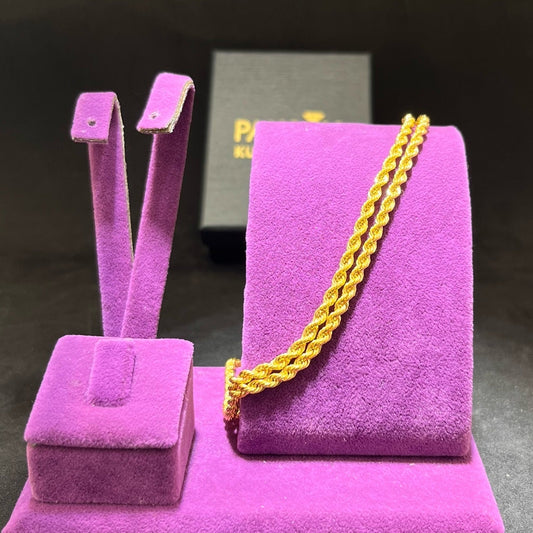 22 Ayar Altın Halat Kolye Modern Tasarım 9.74gr 60 CM Kadın Paksoy Kuyumculuk Hediye - H00230 - alternatif görsel