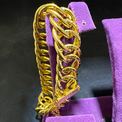 22 Ayar Altın Bileklik Kartiyer Yaldızlı Tasarım 32.23gr Kadın - B00927