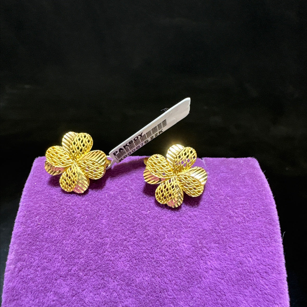 22 Ayar Altın Küpe Şık Tasarım 3.21gr - K000675