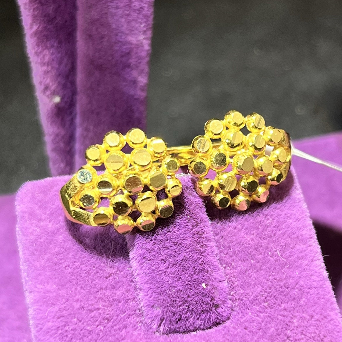 22 Ayar Altın Küpe Zarif Tasarım 3.63gr - K000679