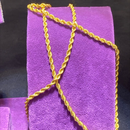 22 Ayar Altın Halat Modern Tasarım 6.63gr 60 CM Hediye - H00196