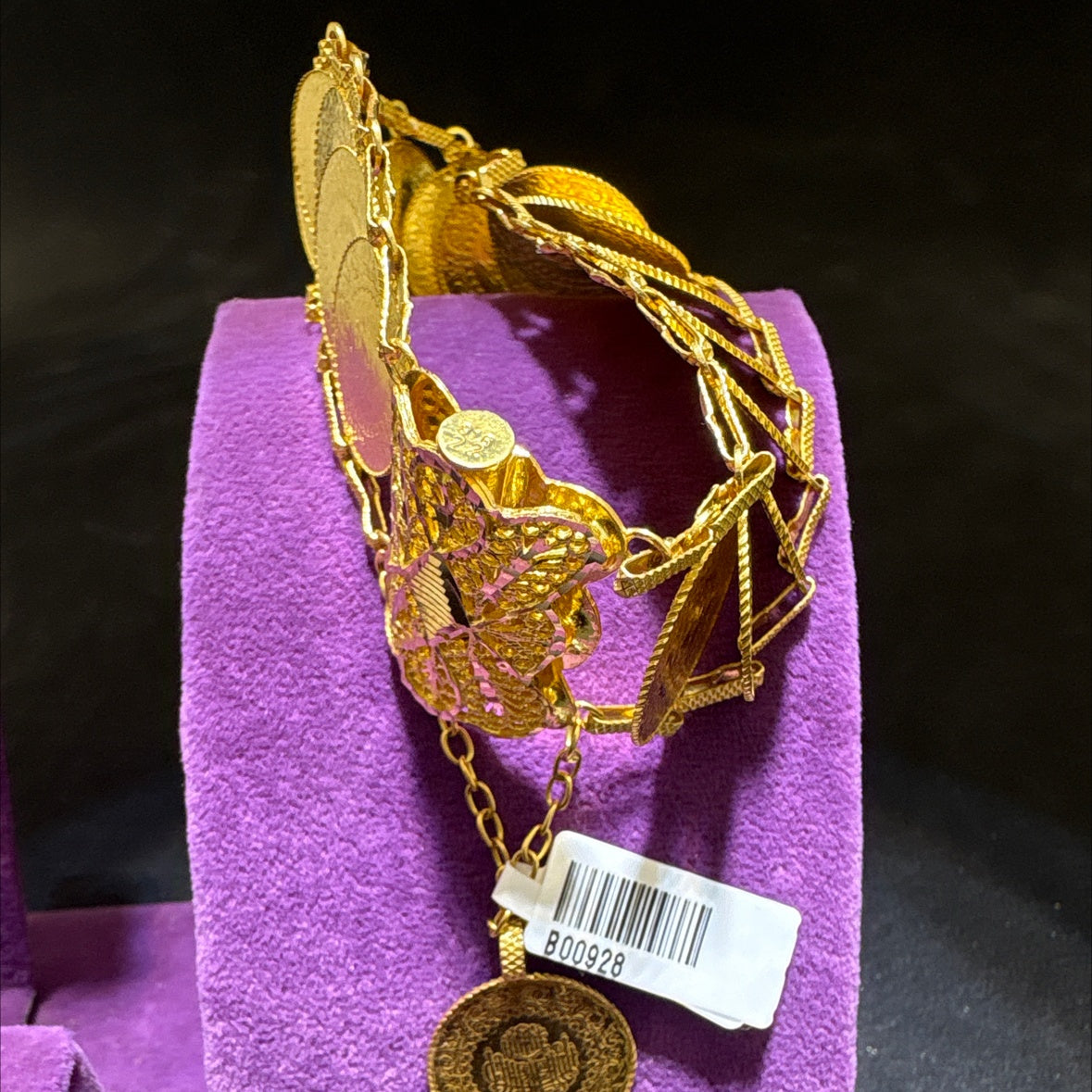 22 Ayar Altın Bileklik Sıralı Çeyrekli 49.69gr Kadın Hediye - B00928