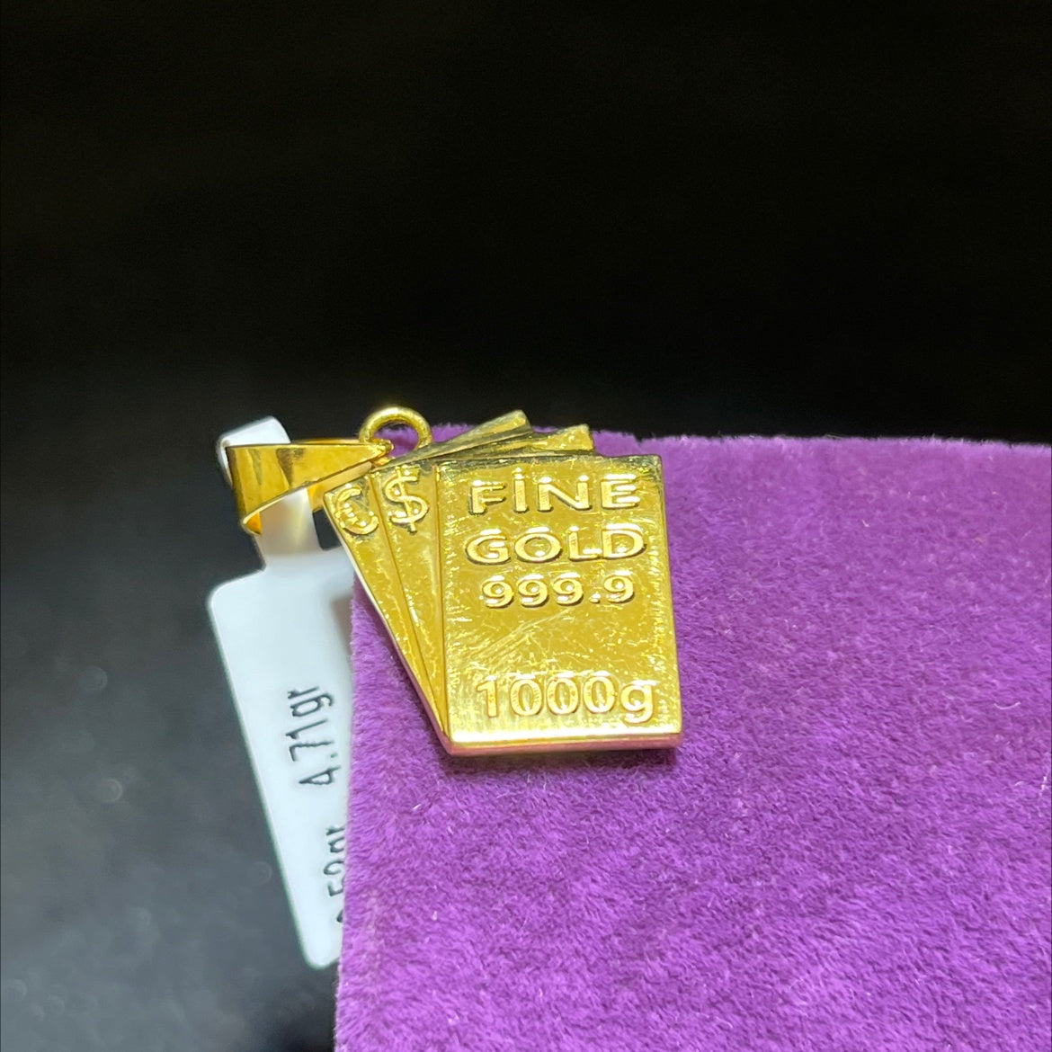 22 Ayar Altın Kolye Ucu Modern Tasarım 3.52gr Hediye - C00267