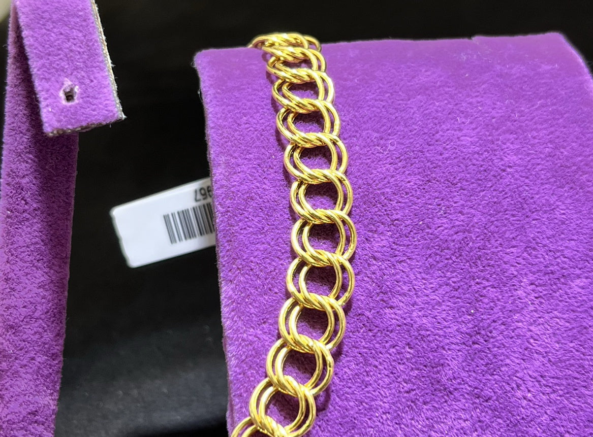 22 Ayar Altın Bileklik Samanyolu Özel Tasarım 10.03gr Hediye - B00950