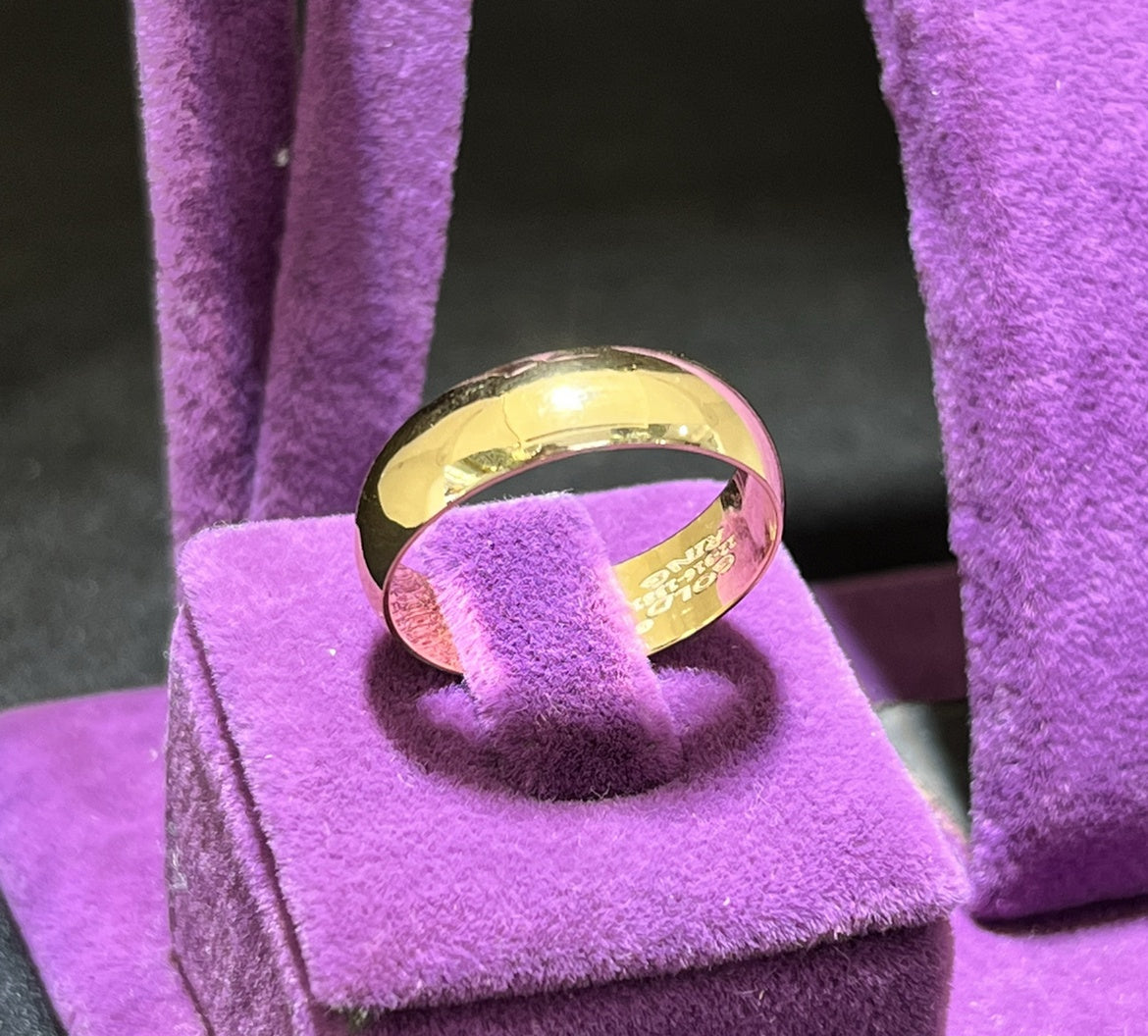 22 Ayar Altın Alyans Modern Tasarım 6.23gr 24 Numara Hediye - AL00823