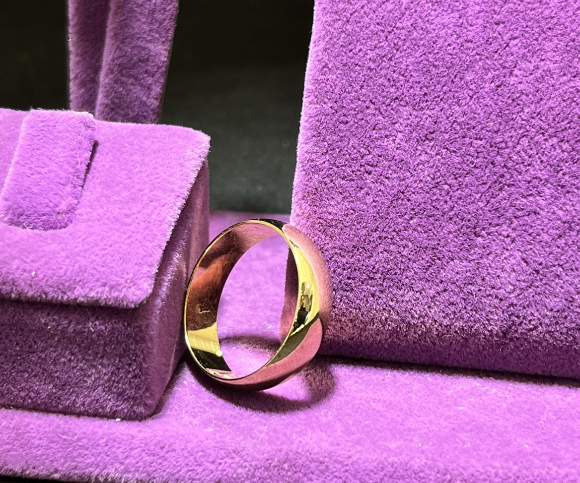 22 Ayar Altın Alyans Modern Tasarım 7.15gr 19 Numara - AL00839