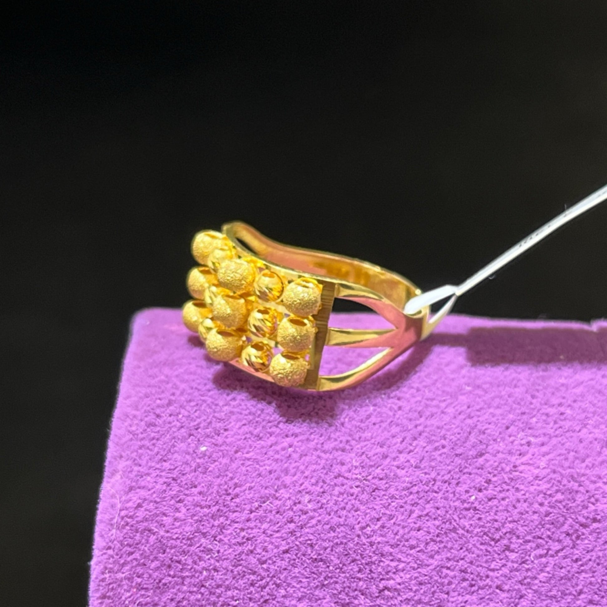 22 Ayar Altın Yüzük Dorikalı Modern Tasarım 3.34gr 17 Numara Hediye - Y01011